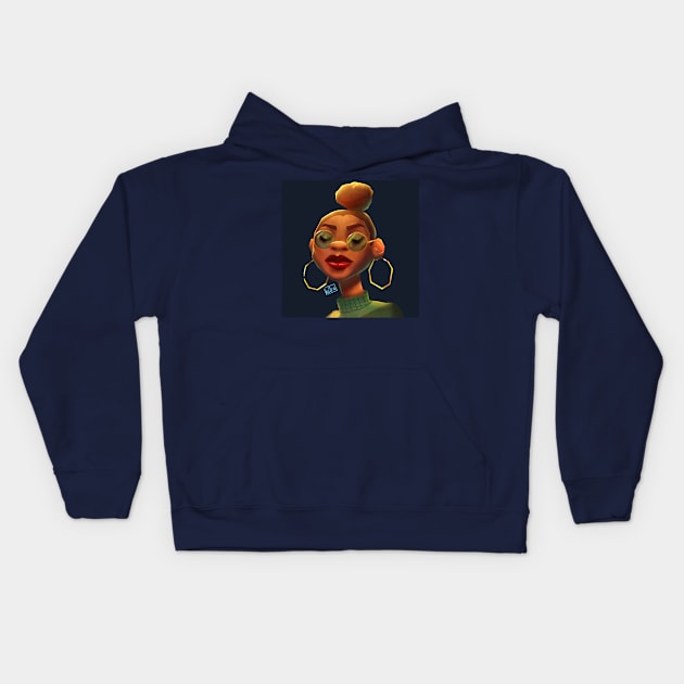 Hoops Kids Hoodie by The Art of Ka2ra